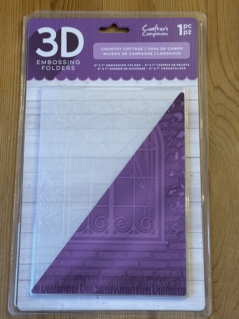 GEMINI BY CRAFTER'S Companion 3D Embossing Folder 'Country Cottage ...