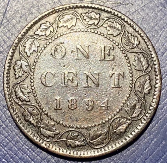 1894 Canada Large Cent *Better Date Low Mintage*