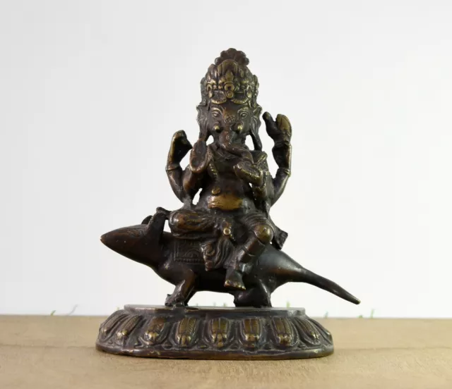 7 " Lord Ganesha Estatua De Bronce Hinduismo Hindú Figura Religioso Arte Hogar