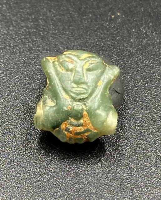 Ancient South East Asian Burmese Pagan Dynasty Antiquities Glass Amulet Old Bead 12