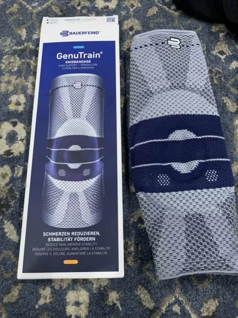 Bauerfeind GenuTrain Kniebandage Knee Support Brace Size 5C, Titan