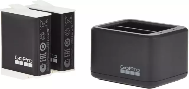 GoPro Dual Battery Charger + 2 Enduro Batteries (HERO11 Black/HERO10...