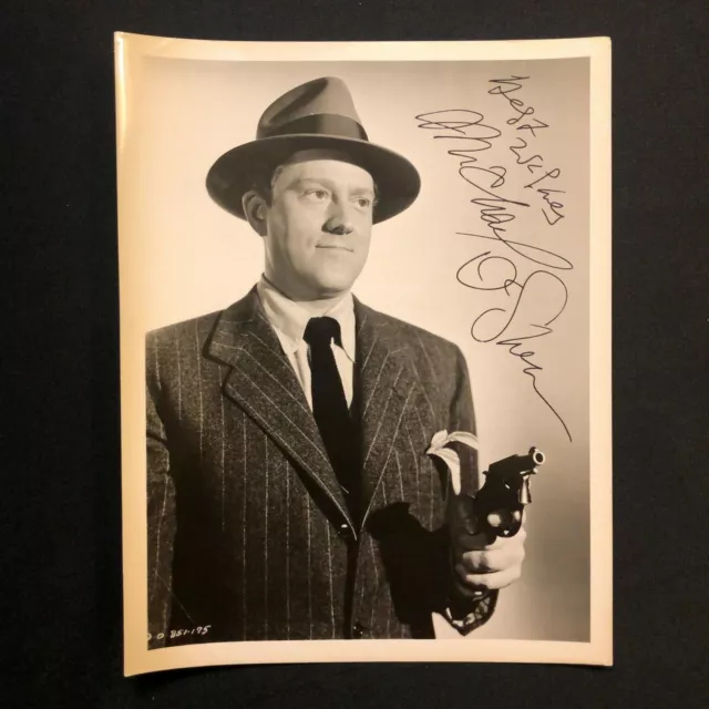 MICHAEL O'SHEA Hand Signed Autographed Photo Best Wishes Lady of Burlesque Gun