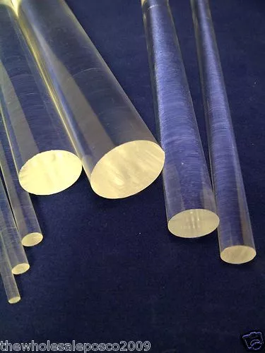 5MM PLASTIC ACRYLIC ROUND ROD PERSPEX BAR 10 x 500MM LENGTHS