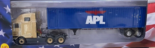 SEMI REMORQUE AMERICAIN - N°46 - International Eagle Cabover (1995)  "APL"- 1/43