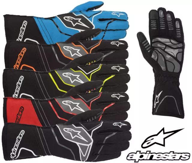 Alpinestars Tech-1 KX V2 Karting Gloves, Ideal for Autograss & Go Kart Racing