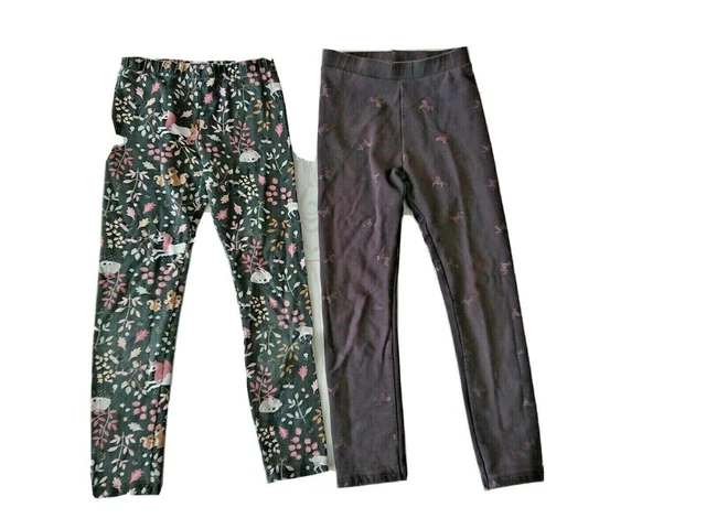 Girl Used Clothes Bundle Leggings, Pyjama H&M, Primark mix 110-122cm 7items 2