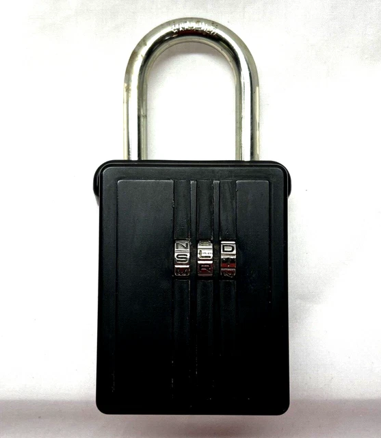 Realtor Lockbox for Door Key Card Storage 4 Digit Lock Box with Hinged Door, S26 Realtor Lockbox for Door Key Card Storage 4 Digit Lock Box with Hinged Door, S26
