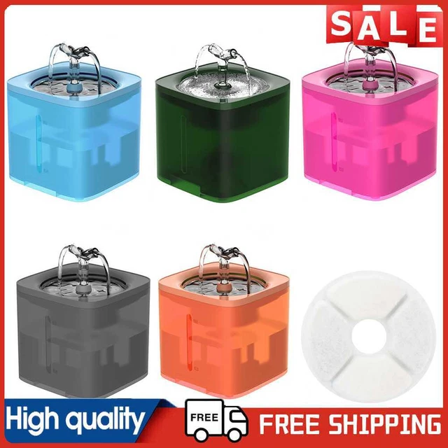 Trade Shop - Ciotola Automatica Fontana Vassoio Acqua Corrente Per Cane E Gatto Anti Scivolo