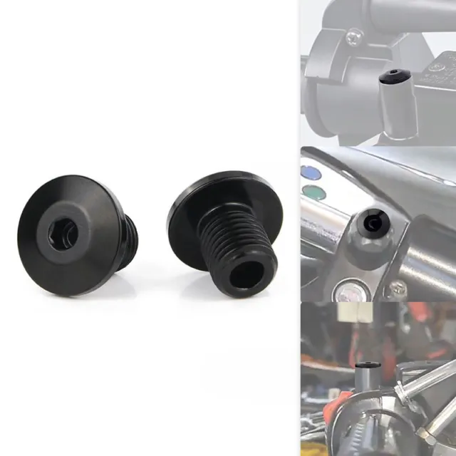Mirror Blanking Off Hole Plugs Caps Fit For Yamaha MT-03 MT-10 MT-25 MT-125