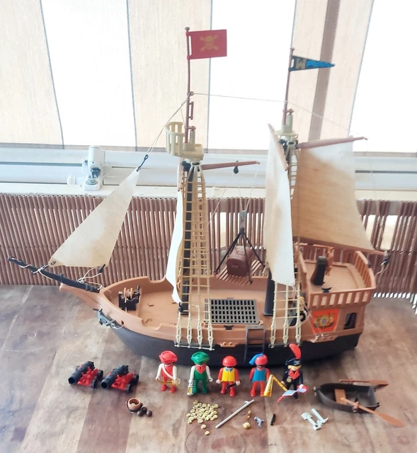 Juguete Barco Pirata Playmobil 1980 Capitan Pirata Playmobil