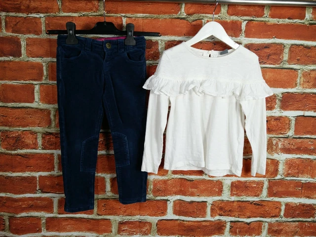 Girls Bundle Age 4-5 Years Next Joules Trousers  Tee Long Sleeve Corduroy 110Cm