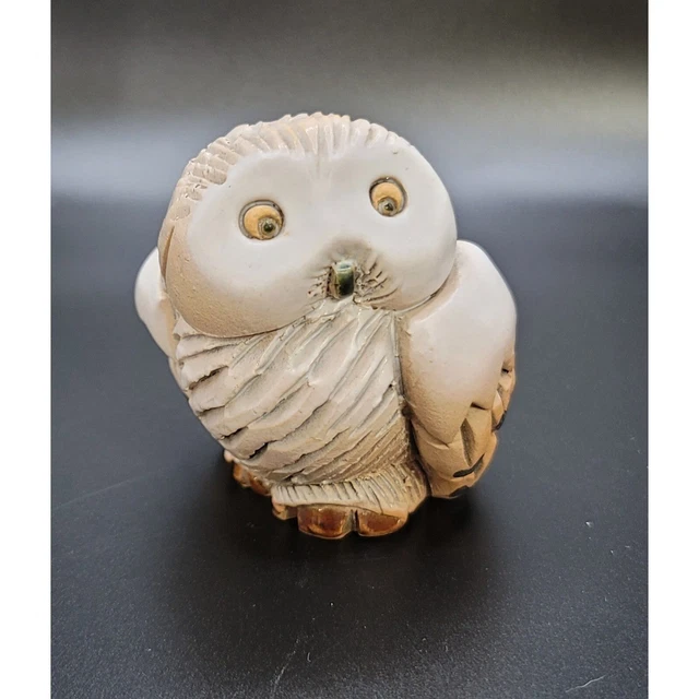 Vintage Artesania Rinconada Snow Owl, Signed