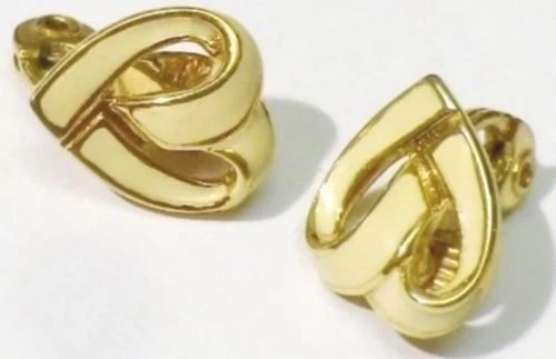 Boucles D'oreilles Clips Vintage Signées BARCLAY - Couleur Argent, Rétro, Occasion