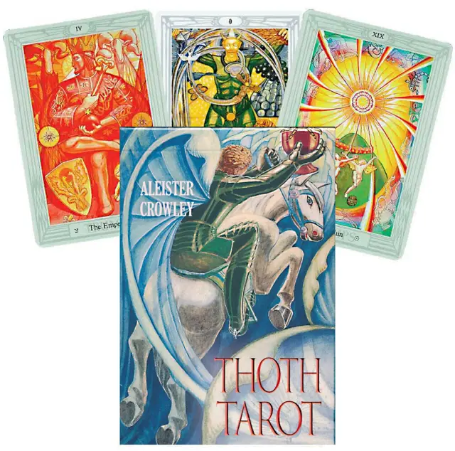 Jeux Thoth Tarot Cartes De Luxe Aleister Crowley Par Frieda Harris Art AGM