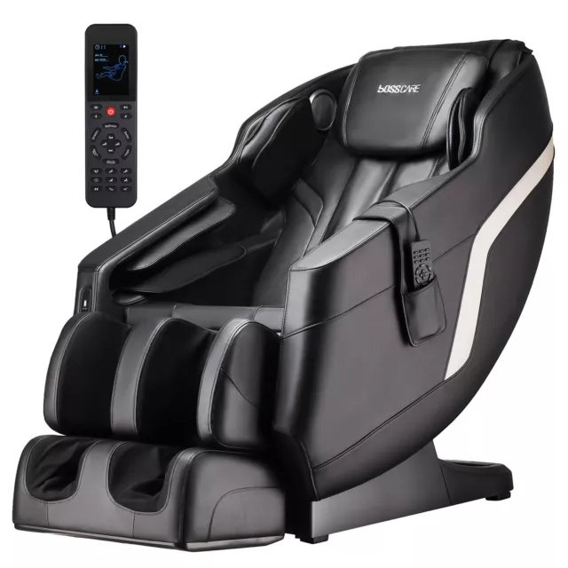 BOSSCARE Electric Zero Gravity Full Body Massage Chair Recliner Leather PU Sofa