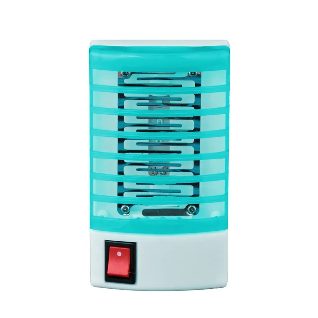 LED Socket Electric Mosquito Fly Bug Insect Trap Night Lamp Killer Zapper Blue