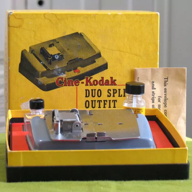 Vntg. Cine-Kodak Duo Movie Film Splicer Outfit 8mm & 16mm in Original Box