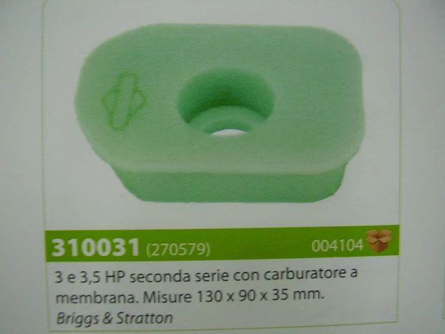 Filtro De Aire Para Motores Briggs & Stratton De 3 A 5 HP – Modelos 110700, 112700, 114700, 130700, 131700, Paquete Individual