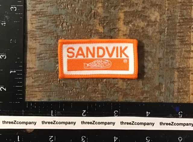 Vtg SANDVIK Swedish Manufacturing Company Logo Sew-On Patch