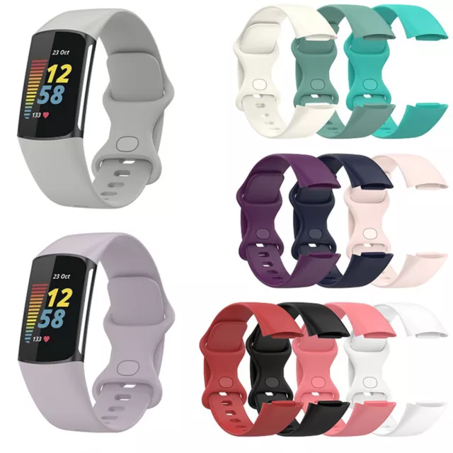 Cinturino in silicone Cinturino di ricambio Bracciale per Fitbit Charge 5 / 6