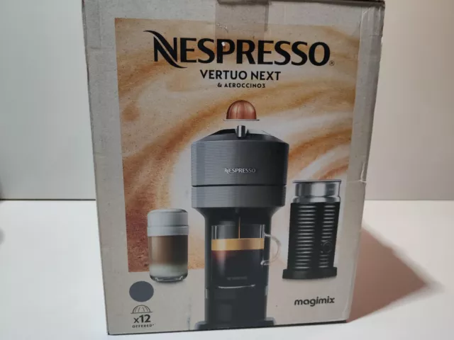 Nespresso Vertuo Next 11711 Kaffeemaschine mit Milchaufschäumer von Magimix, du