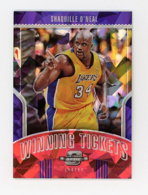 SHAQUILLE O'NEAL 2018-19 Panini Contenders Optic Cracked Ice RED PRIZM SP LAKERS