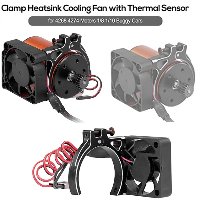 HEATSINK COOLING FAN with Sensor For 1/10 TRAXXAS SUMMIT EREVO UDR