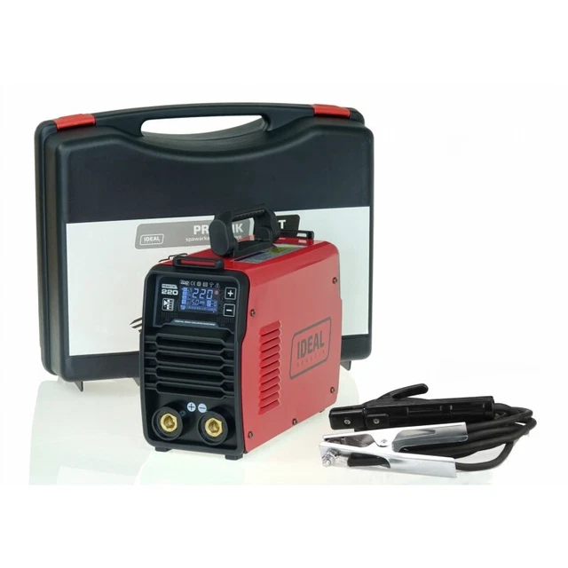 Poste à souder inverter IDEAL PRAKTIK 220 LCD SYNERGY pour le soudage MMA monoph