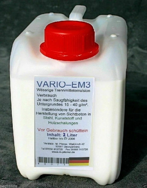 Separador sin aceite para plástico, hormigón visto, Vormiol 2 litros (8,90 EUR/l)