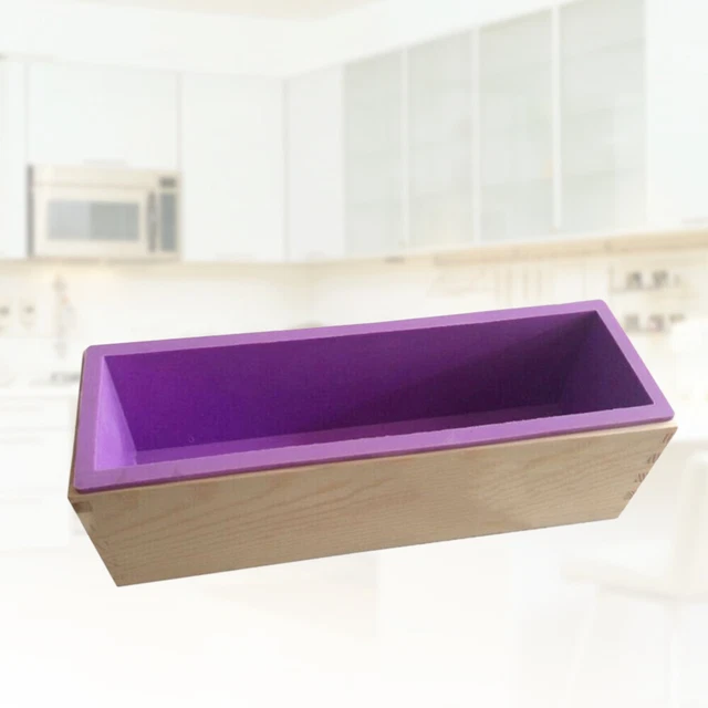 Jabón rectangular de silicona moldeado a mano hecho a mano