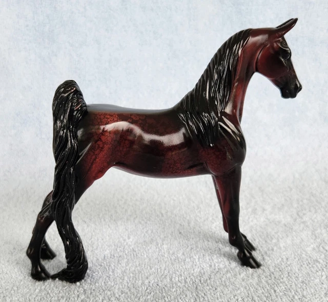 Peter Stone 2003 Equilocity Pebbles Saddlebred Red Decorator "Cinnabarb". 1/200