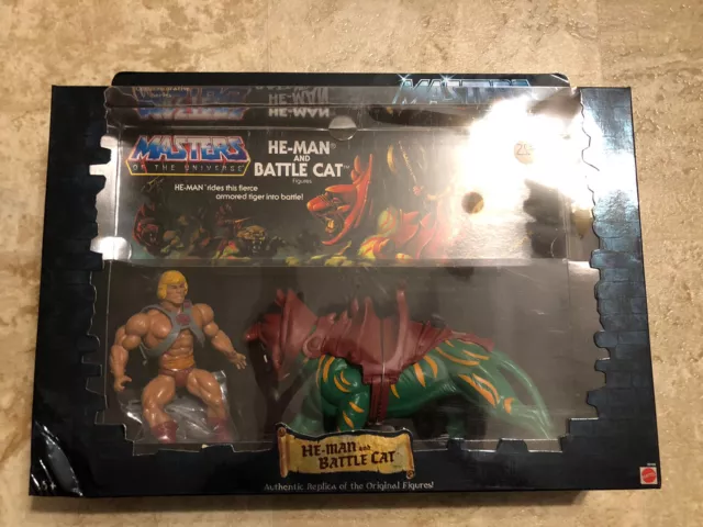 MOTU Commemorative HE-MAN & BATTLE CAT, MISB, MIB, MOC Masters of the Universe