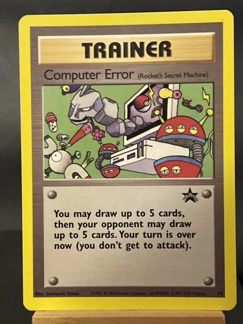 Pokemon Card Computer Error 16 Black Star Promo WOTC NM