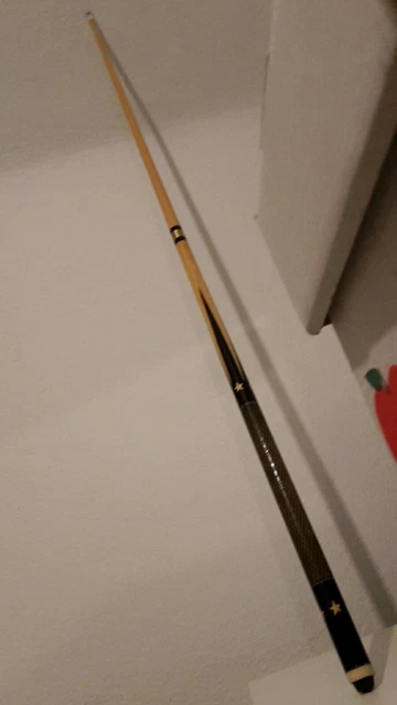 Billard Queue, dreiteilig, mit Koffer Samtinlay, alt, guter Zustand
