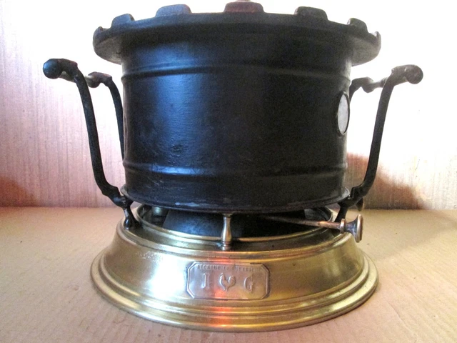 Réchant à Pétrole Ancien Pigeon - Outil Vintage Double Fonction - Occasion Fonctionnel