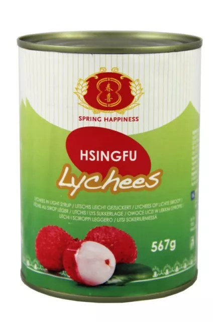 Dosen m. Beulen 230g ATG HSINGFU Litschi leicht gezuckert / Lychees