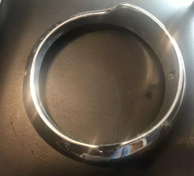 Accessory Hooded Chrome Headlight Bezel 1950s Chevy 1953 Pontiac Accessory Hooded Chrome Headlight Bezel 1950s Chevy 1953 Pontiac