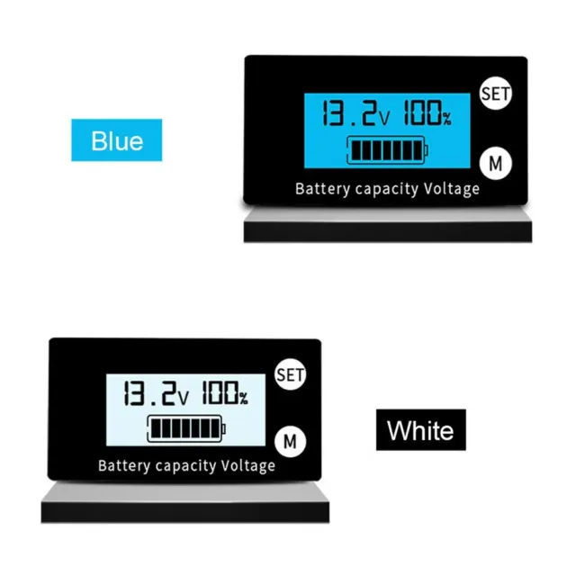 Batteria Misuratore Voltaggio Monitor Con Allarme Schermo LCD Dc 12V 24V 36V 48V