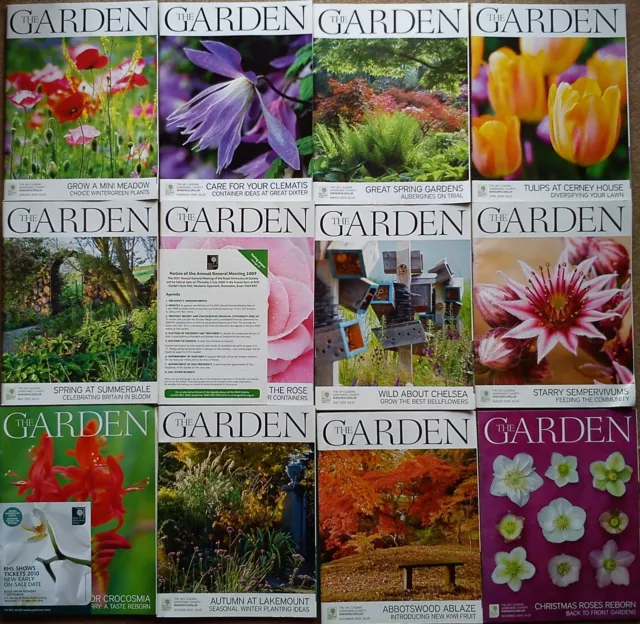 RHS The GARDEN 12 Magazines FULL YEAR 2009 Royal Horticultural Society GARDENING