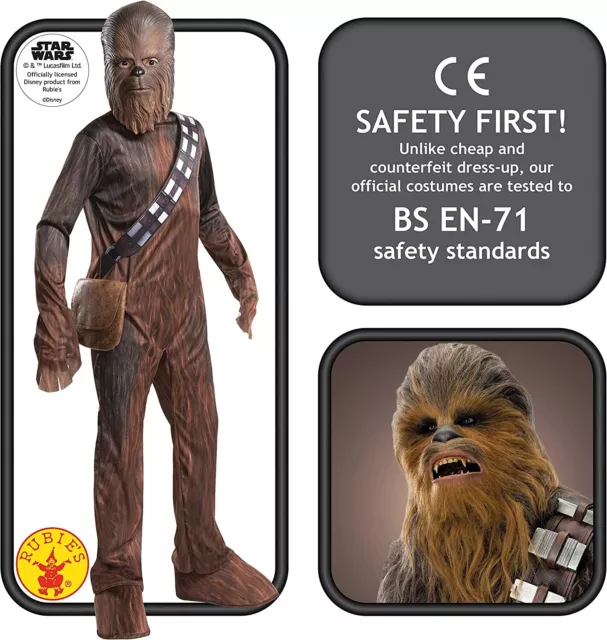 Rubie's Official Chewbacca Boys Fancy Dress Star Wars Movie Film Childrens Kids 2