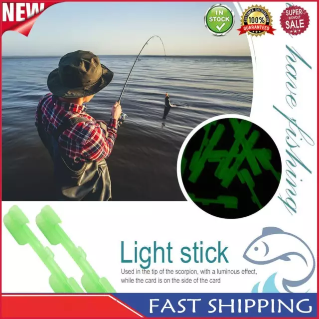 10pcs Fishing Fluorescent Lightstick Light Fishing Night Float Dark Glow Sticks