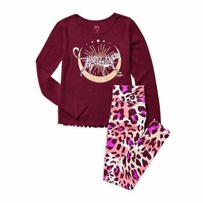 NWT Justice Girls Outfit Cheetah  top/leggings Size 10