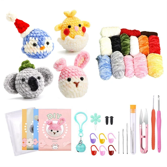 Kit Uncinetto Genround Per Principianti | Set Per Realizzare Un Pinguino All'Uncinetto, Ideale Per Hobby Creativi E Regalo