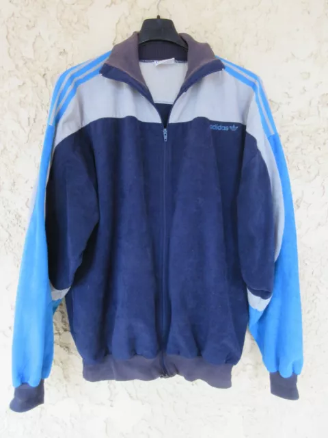 Veste ADIDAS EXPLORER vintage bleu marine tracktop Ventex jacket 80'S 186 XL