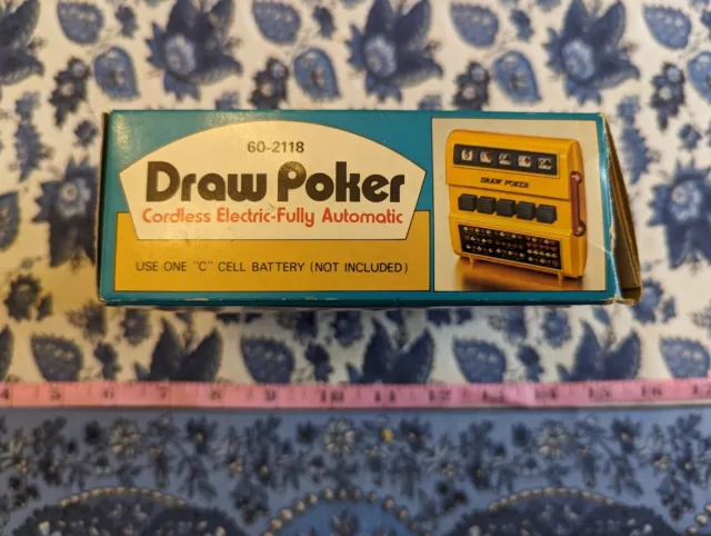 Vintage Waco Draw Poker 1972 Cordless Electric Full Automatic Uses “C”  Batteries