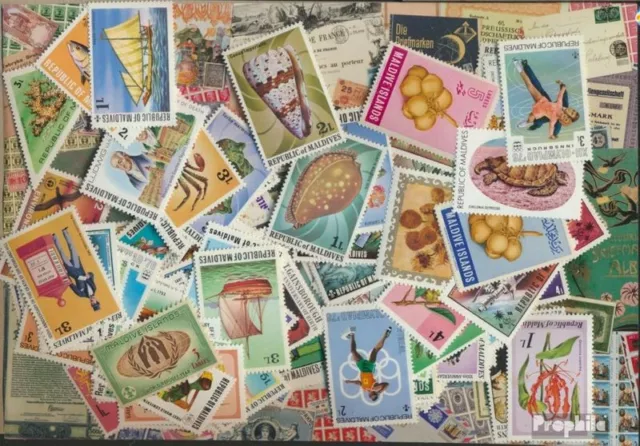 maldives 150 différents timbres