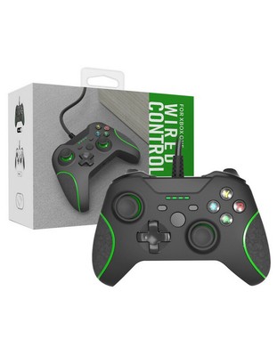 Manette USB pour Xbox One, X & PC Windows filaire - 2m - Noire