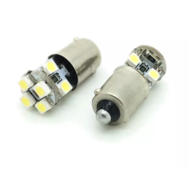 Pair LED Rear Number Plate Bulbs BA9S For Land Rover Defender 90/110 83-03