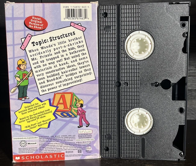 THE MAGIC SCHOOL Bus VHS Scholastic ~ Under Construction The Power Of ...